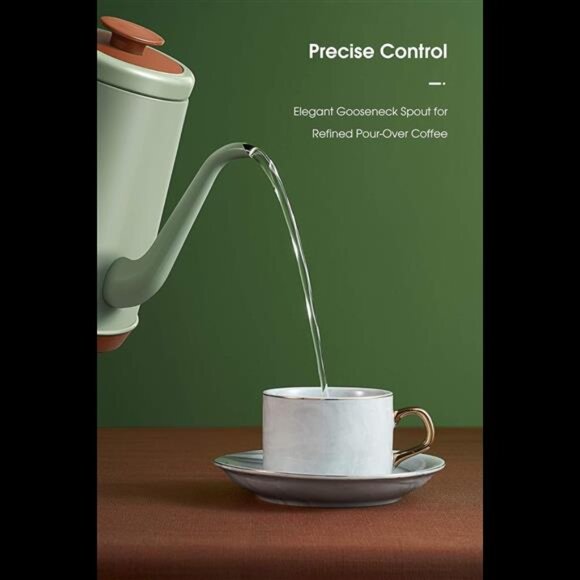 Gooseneck Electric Kettle(1.0L), 100% Stainless Steel BPA Free Classic Pour Over - Picture 3 of 7